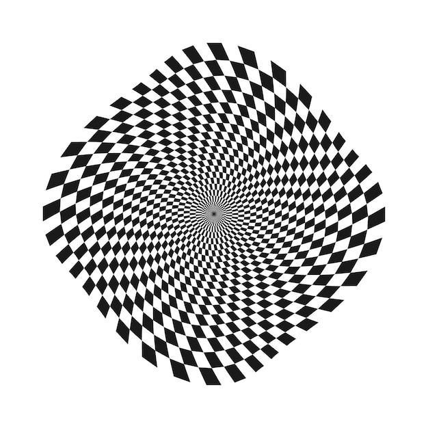 Abstract editable circular pattern Vector illustration isolated on white background