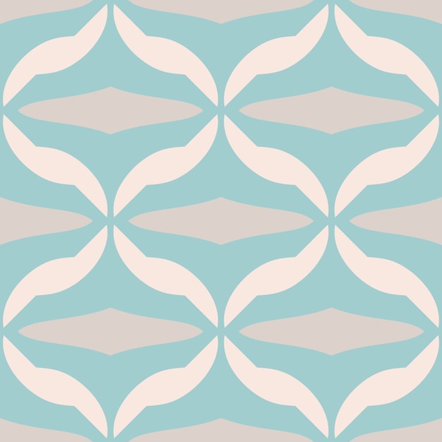 Abstract fantasy geometric seamless pattern with different shapes. Mosaic, tile background.