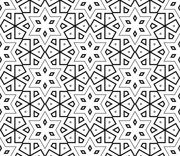 Abstract fantasy thin line seamless pattern. Linear ornamental geometric background. Wrapping paper.