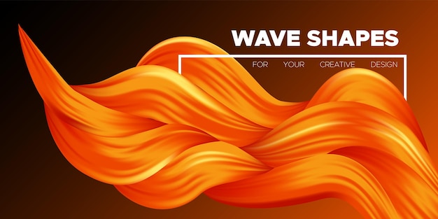 Abstract flow shapes vibrant gradient background