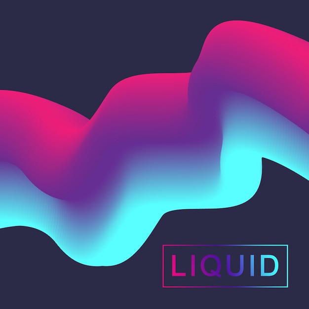 abstract fluid d shapes vector trendy liquid colors backgrounds set colored fluid graphic compositio...