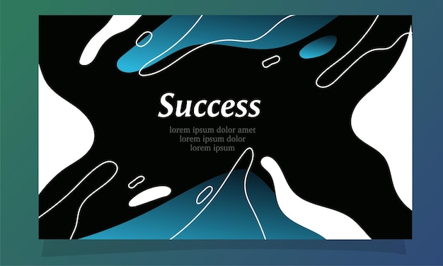 Abstract fluid gradient color background vector design for landing page web background