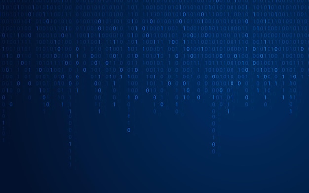 Abstract futuristic background with binary code