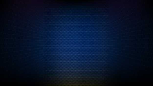 Abstract futuristic blue background glowing net network data system technology style