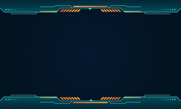 abstract futuristic gaming background banner template