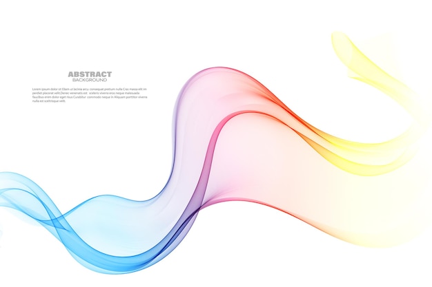 Abstract futuristic shiny blue wave design element on dark background