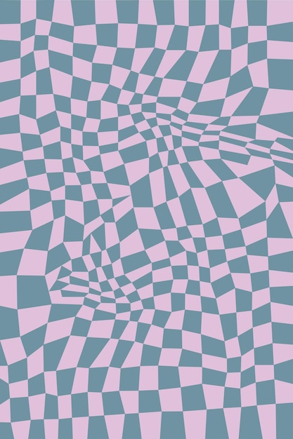 Abstract geometric background with op-art psychedelic pattern of lines. Cool Groovy Liquid Backgroun