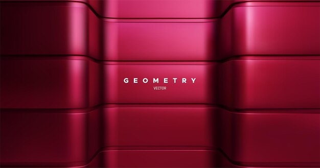 abstract geometric background with red architectural surface