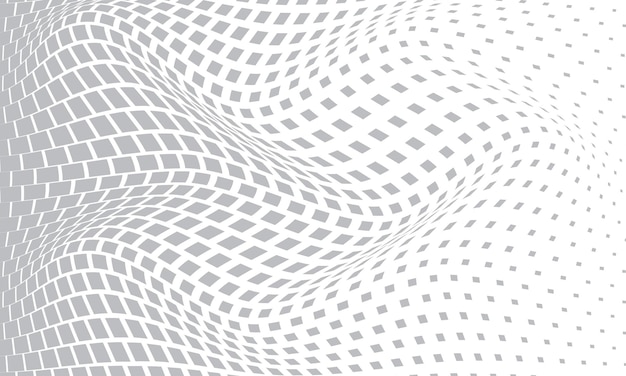Abstract Geometric Grid with Wave Effect