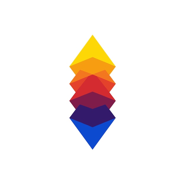 Abstract Geometric Layers Logo