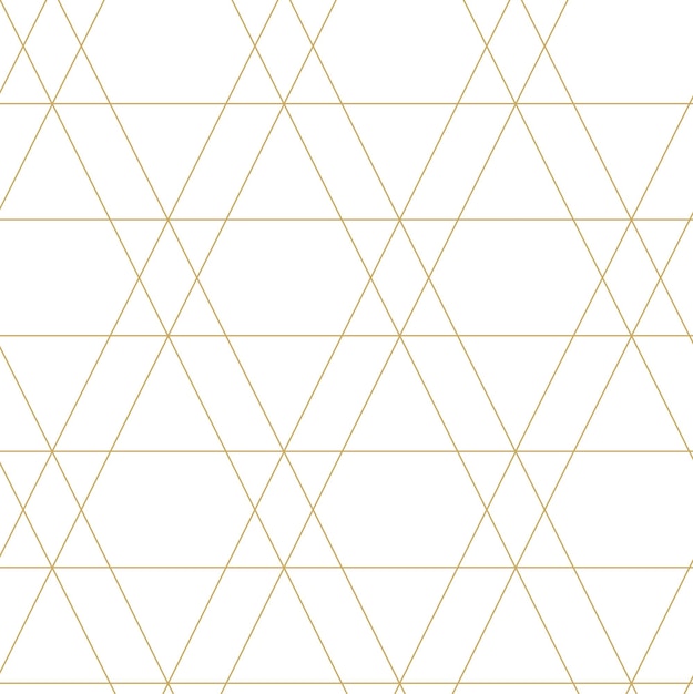 Abstract geometric pattern with triangle and diamonds lines and stripes on white background A seamless vector background Graphic modern pattern White and gold pattern