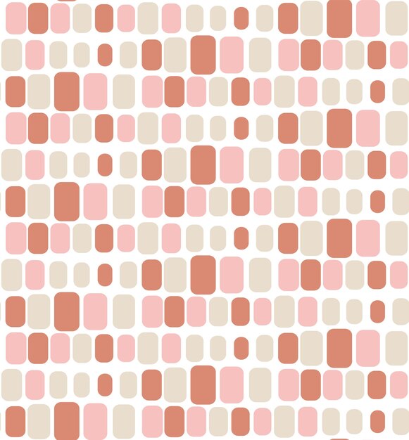 abstract geometric rounded edge squares seamless pattern wavy lines retro design trendy colors
