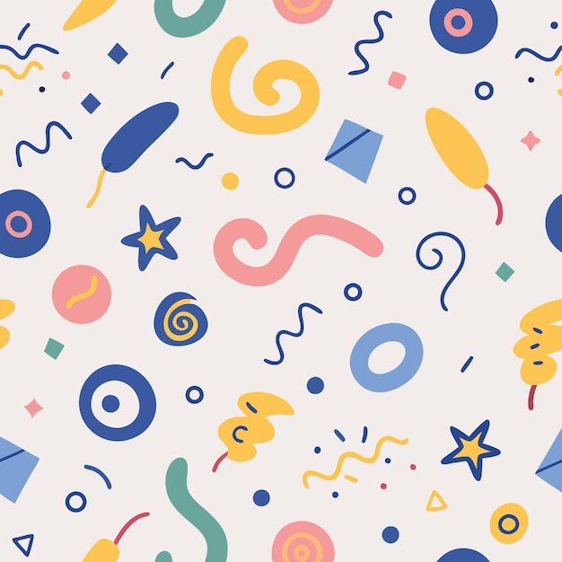 abstract geometric shapes colorful pattern design