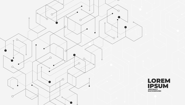 Abstract geometric shapes white and gray color background Vector illustration