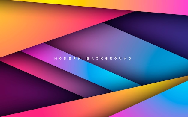 Abstract gradient background colorful overlap layers
