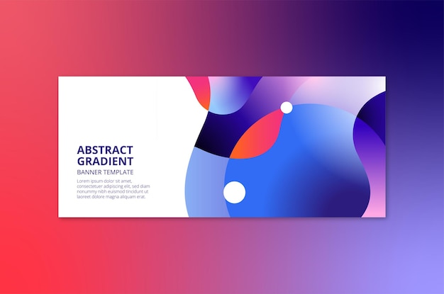 Abstract gradient banner template