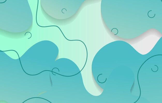 abstract gradient dynamic fluid shapes background design template