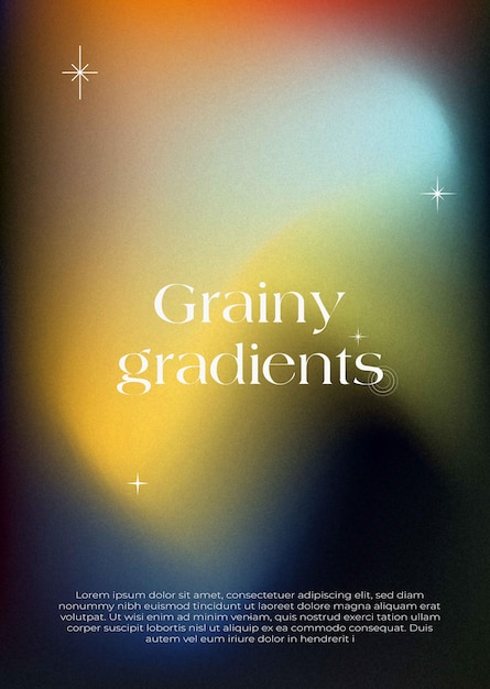Abstract Grainy Gradient Background with Soft Colors and Sparkles