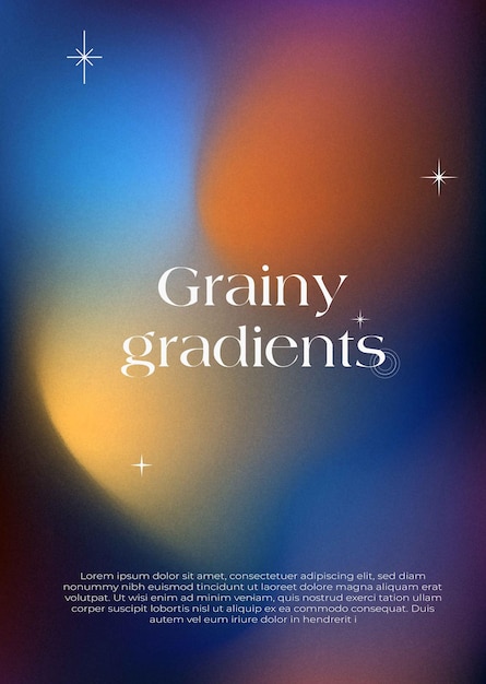 Abstract Grainy Gradient Background with Soft Colors and Sparkles