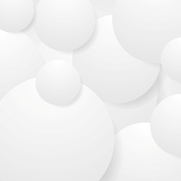 Abstract grey paper circles background