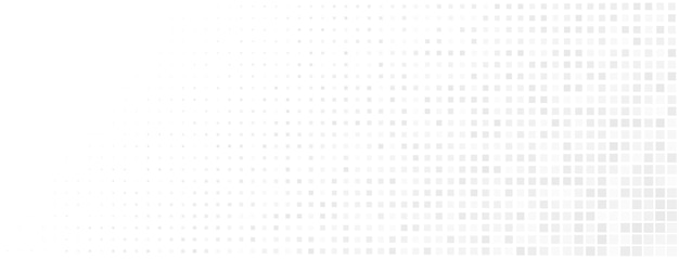 abstract halftone background made of small square dots of different sizes in gray colors