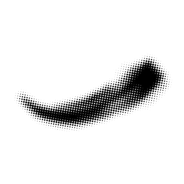 Abstract halftone shape