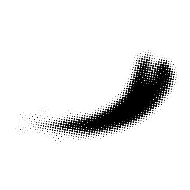 Abstract halftone shape
