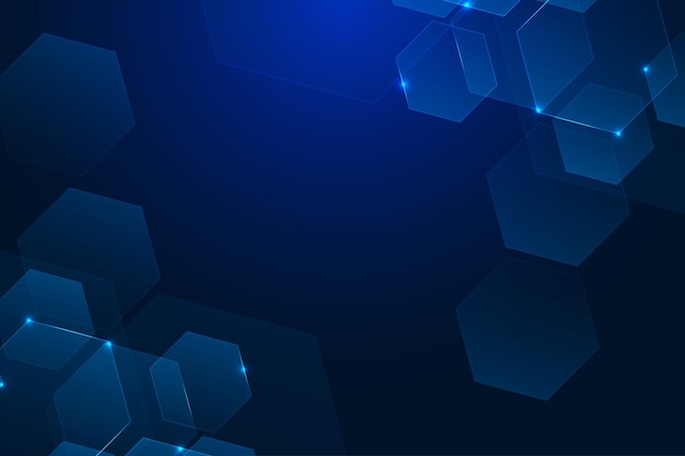 abstract hexagon blue background