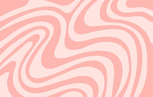 Abstract horizontal background with colorful waves Trendy vector illustration in style retro 70s