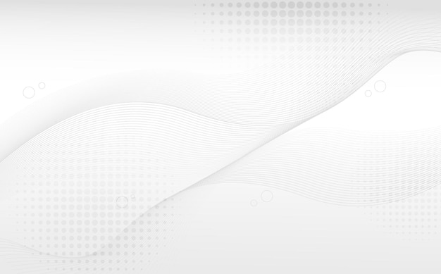 Abstract line pattern stripe wavy decorative artwork with geometric and halftone decoration Overlapping design on white background