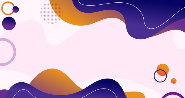 Abstract liquid fluid trendy gradient soft color background corporate business banner design