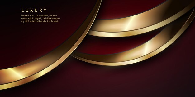 Abstract luxury red color banner background