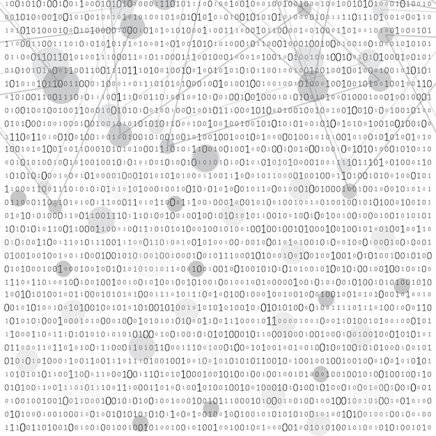 abstract matrix background binary computer code coding hacker concept vector background illustration