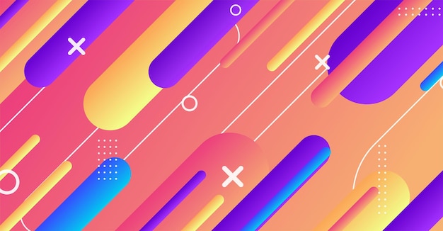 Abstract minimal geometric shape background with gradient