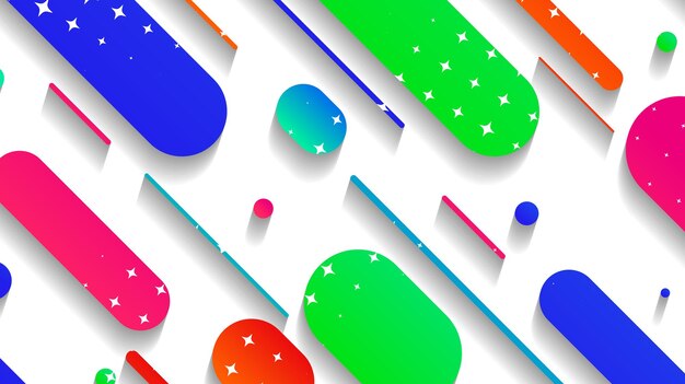 Abstract minimal geometric shape background with gradient