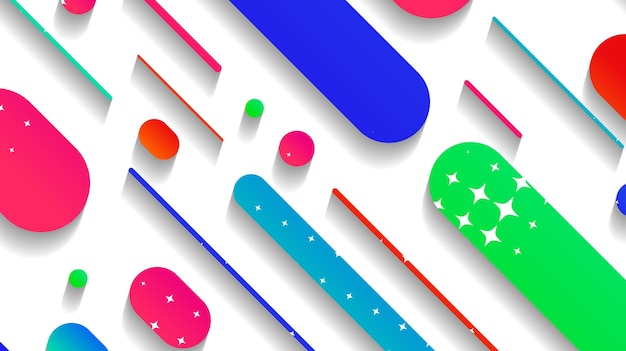 Abstract minimal geometric shape background with gradient