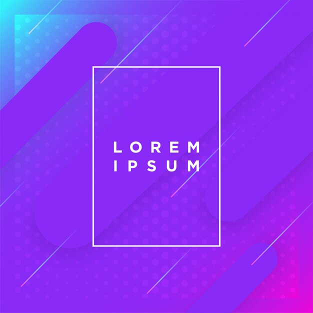 Abstract Minimal geometric vector multicolored background with shadow and lines