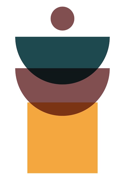Abstract Minimalist shapes