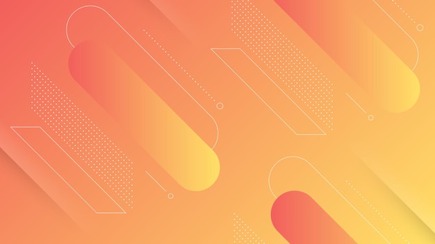 abstract modern background with vibrant color gradient and memphis element