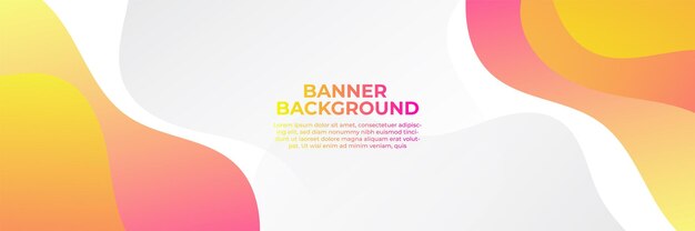 Abstract modern banner background gradient color. Yellow and pink gradient with halftone decoration.
