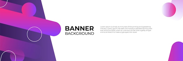 Abstract modern banner design web template set. Horizontal header web banner. Vector abstract graphic design banner pattern background template.