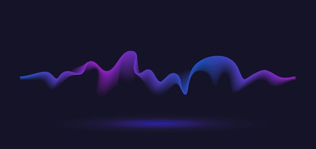 abstract motion wave line. gradient line background vector design.