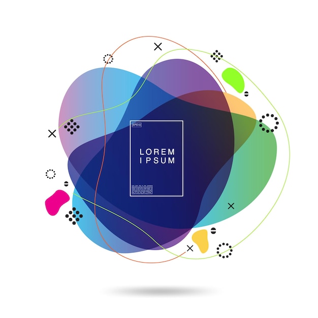 Abstract new modern graphic elements Dynamical colored forms and line with Gradient abstract