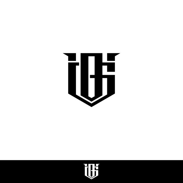 Abstract O and G initials vector logo design, icon for business, monogram, template, simple, minimal