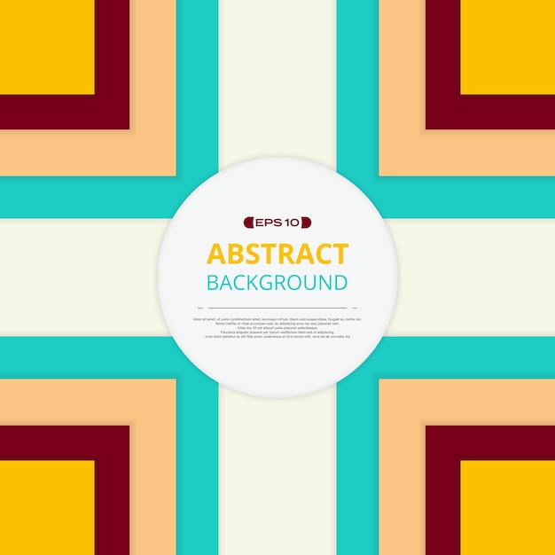 Abstract of colorful square pattern background with space.