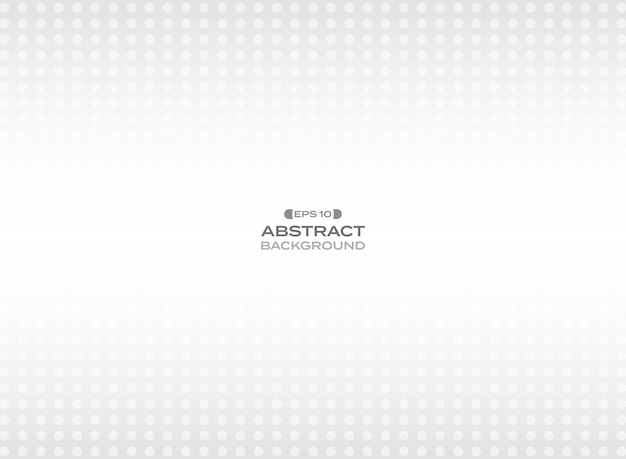 Abstract of futuristic gradient gray circle dot pattern