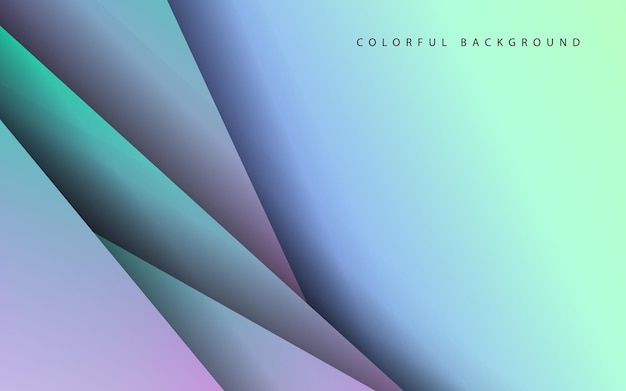 abstract overlap layer papercut background vector