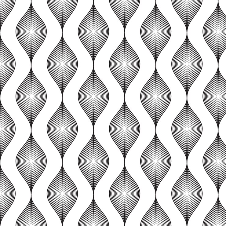 Vektor abstract petal motif seamless pattern design vector
