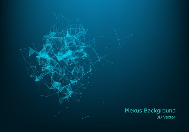 abstract polygonal space low poly dark background with connecting dots and lines connection structure science background futuristic polygonal background triangular background wallpaper business