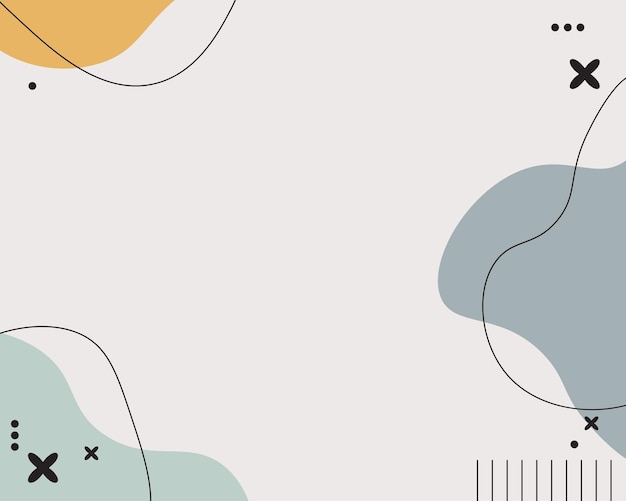 Abstract presentation board background with blobs